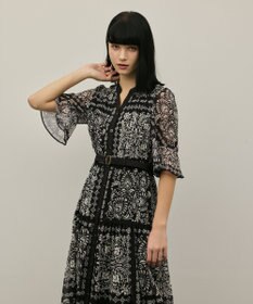 GRACE CONTINENTAL ペイズリーカレイドプリントワンピース