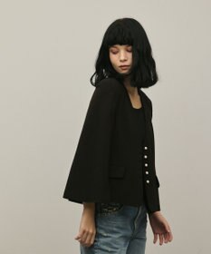 GRACE CONTINENTAL トリアセケープスリーブジャケット