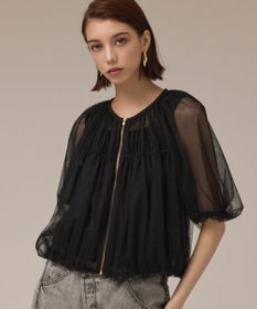 GRACE CONTINENTAL チュールシアーブルゾン