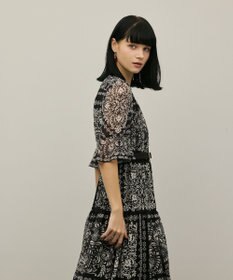 GRACE CONTINENTAL ペイズリーカレイドプリントワンピース