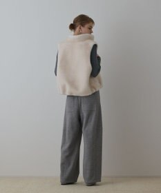 GRACE CONTINENTAL エッグラインカットパンツ グレー