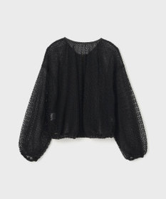 GRACE CONTINENTAL メッシュギャザーブルゾン