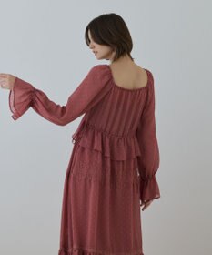 GRACE CONTINENTAL レースコンビカットジャガードワンピース