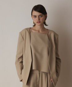 GRACE CONTINENTAL バックシャンノーカラージャケット