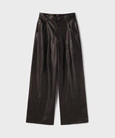 GRACE CONTINENTAL カーブフェイクレザーパンツ