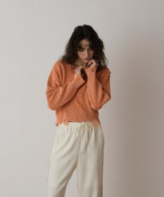 GRACE CONTINENTAL ピグメントニットトップ