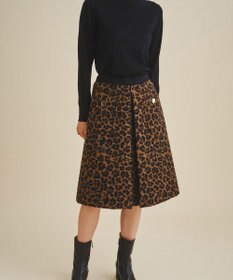 シャギーレオパードスカート / GRACE CONTINENTAL | GRACE CONTINENTAL  