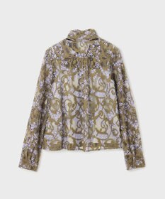 GRACE CONTINENTAL ボウタイ付レースブラウス