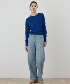 GRACE CONTINENTAL バイカラーウールニットトップ