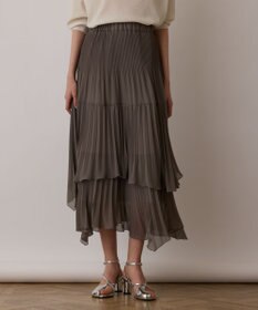 GRACE CONTINENTAL イレギュラープリーツスカート