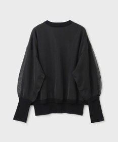 GRACE CONTINENTAL シアーニットトップ