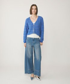 GRACE CONTINENTAL ツイードニットzipカーディガン