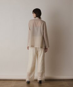 GRACE CONTINENTAL フリンジワンタックパンツ