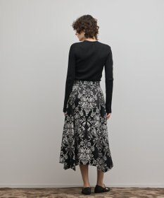 GRACE CONTINENTAL スクエアリブニットトップ