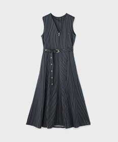 GRACE CONTINENTAL ストライプジャージワンピース