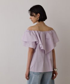 GRACE CONTINENTAL フリルオフショルトップ