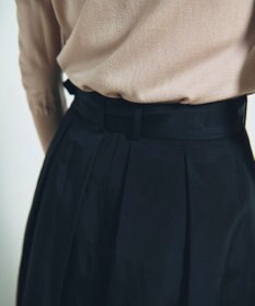 GRACE CONTINENTAL グログランタックフレアスカート