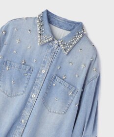 GRACE CONTINENTAL デニムハーフスリーブシャツ