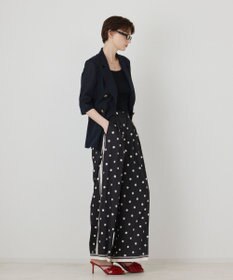 GRACE CONTINENTAL ドットツイルパンツ
