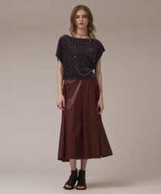 GRACE CONTINENTAL ベロアルーズカットトップ グレー