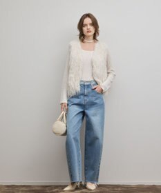 GRACE CONTINENTAL サイドラインデニムパンツ