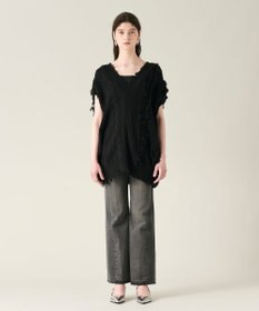 GRACE CONTINENTAL クラッシュニットトップ