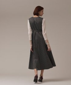 GRACE CONTINENTAL ストライプジャージワンピース