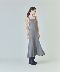 GRACE CONTINENTAL リネンタッチロングドレス