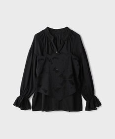 GRACE CONTINENTAL カットワークキャミ付カフタンブラウス