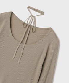 GRACE CONTINENTAL バイカラーリブニットトップ