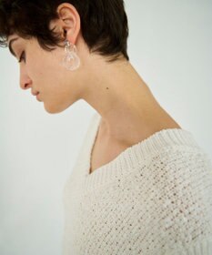 GRACE CONTINENTAL カノコショートニットトップ