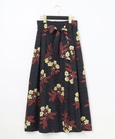 【美品✨】グレースコンチネンタル フラワーラインプリントトップ & スカート フラワープリントラップスカート / GRACE CONTINENTAL | GRACE