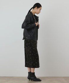 GRACE CONTINENTAL フェイクレザーブルゾン
