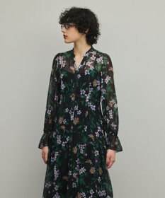 GRACE CONTINENTAL ドロストティアードフレアワンピース