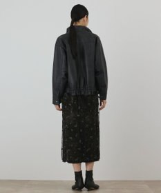 GRACE CONTINENTAL フェイクレザーブルゾン
