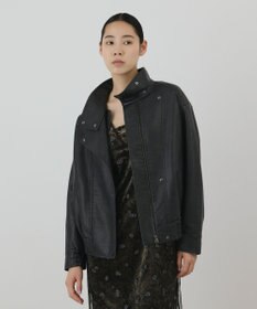 GRACE CONTINENTAL フェイクレザーブルゾン