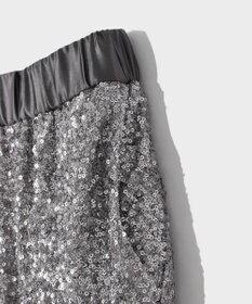 GRACE CONTINENTAL スパンコールニットパンツ