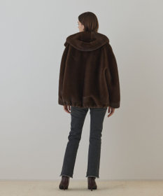 GRACE CONTINENTAL フェイクミンクフードジャケット