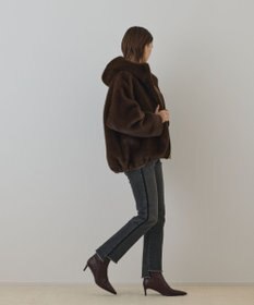 GRACE CONTINENTAL フェイクミンクフードジャケット