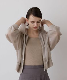 GRACE CONTINENTAL シアーニットパーカー