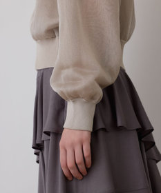 GRACE CONTINENTAL シアーニットパーカー