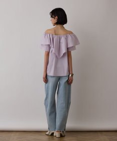 GRACE CONTINENTAL フリルオフショルトップ