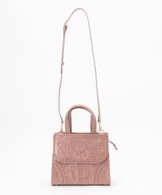 GRACE CONTINENTAL Mini satchelMTLC ピンクゴールド