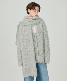 GRACE CONTINENTAL シャギーニットストール