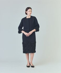 GRACE CONTINENTAL フラワーチュール切替ジャケット