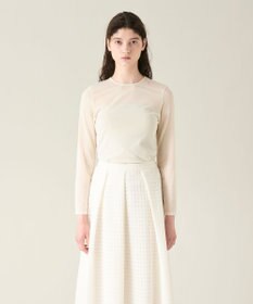 GRACE CONTINENTAL チュールシアートップ