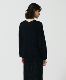 GRACE CONTINENTAL ルーズVネックニットカーディガン