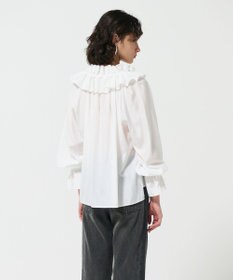 GRACE CONTINENTAL フリルカラーシアーカフタンブラウス