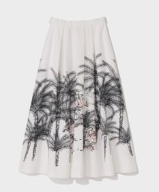 GRACE CONTINENTAL プラージュプリントタックスカート