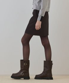 GRACE CONTINENTAL ウールギャバミニスカート